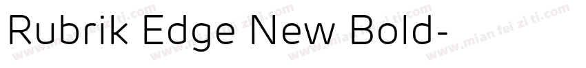 Rubrik Edge New Bold字体转换